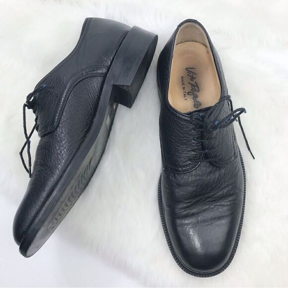Vito Rufolo Black Soft Italian Leather Lace Up Dress Shoes main image 13